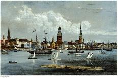 View of Narva, C. 1850-Wilhelm Siegfried Stavenhagen-Stretched Canvas