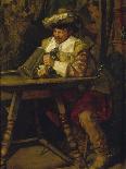 Soldier from the Thirty Years' War with beer mug-Wilhelm Trübner-Giclee Print