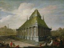 The Seven Wonders of the World: the Mausoleum at Halicarnassus-Wilhelm van Ehrenberg-Framed Stretched Canvas