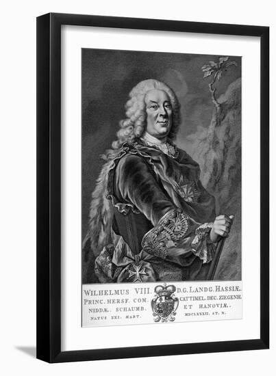 Wilhelm VIII, Landgrave of Hesse-Kassel-null-Framed Art Print