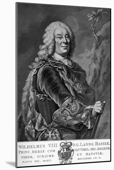 Wilhelm VIII, Landgrave of Hesse-Kassel-null-Mounted Art Print