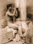 Study of Three Male Nudes, Sicily, C.1900-Wilhelm Von Gloeden-Photographic Print