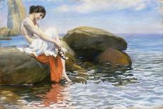 Preparing to Bathe-Wilhelm Wunderwald-Mounted Giclee Print