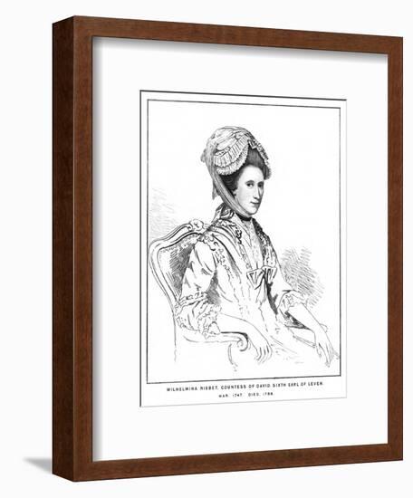 Wilhelmina Ctess. Leven-null-Framed Art Print