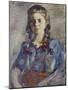 Wilhelmine with Hair in Braids, 1922-Lovis Corinth-Mounted Giclee Print