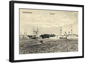 Wilhelmshafen Niedersachsen, Kriegsschiffe Im Hafen-null-Framed Giclee Print