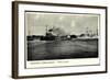 Wilhelmshaven, Blick Zum Hafen, Kriegsschiffe-null-Framed Giclee Print