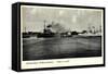 Wilhelmshaven, Blick Zum Hafen, Kriegsschiffe-null-Framed Stretched Canvas
