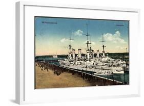 Wilhelmshaven, Kriegsschiffe Im Hafen-null-Framed Giclee Print