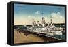 Wilhelmshaven, Kriegsschiffe Im Hafen-null-Framed Stretched Canvas