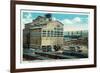 Wilkes-Barre, Pennsylvania - Trains at Lehigh and Wilkes-Barre Coal Company-Lantern Press-Framed Art Print