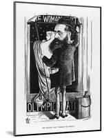 Wilkie Collins English Novelist: a Satire on His Popular Novel the Woman in White-F. Waddy-Mounted Art Print