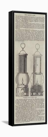 Wilkins' Patent Safety-Lamp-null-Framed Stretched Canvas