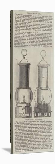 Wilkins' Patent Safety-Lamp-null-Stretched Canvas