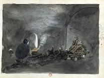 Woman in Tomb at Thebes-Wilkinson-Stretched Canvas