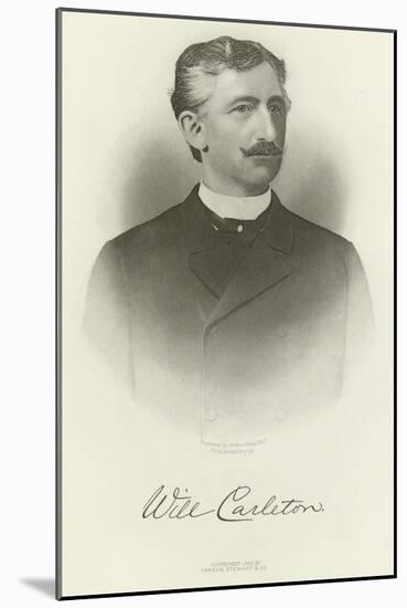 Will Carleton-Napoleon Sarony-Mounted Giclee Print