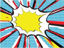 Pop Art or Comic Book Style Explosion-Will did this-Framed Art Print