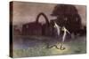 Will-O'-The-Wisp and Snake-Hermann Hendrich-Stretched Canvas