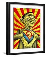 Will Obama Change The World-Ben Heine-Framed Giclee Print