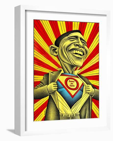 Will Obama Change The World-Ben Heine-Framed Giclee Print