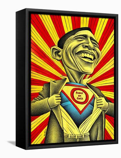 Will Obama Change The World-Ben Heine-Framed Stretched Canvas