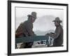 Will Penny by Tom Gries with Charlton Heston and Lee Majors, 1967 (photo)-null-Framed Photo