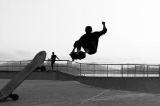 Skateboarder Jumping in a Bowl of a Skate Park-Will Rodrigues-Framed Photographic Print