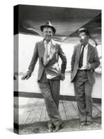 Will Rogers and Wiley Post before their Ill-Fated Flying Exploration of Alaska-null-Stretched Canvas