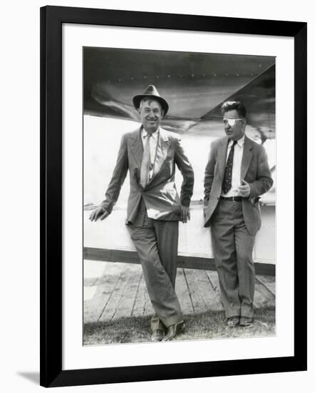 Will Rogers and Wiley Post before their Ill-Fated Flying Exploration of Alaska-null-Framed Photo