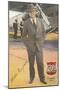 Will Rogers, Standing by Plane-null-Mounted Art Print