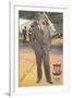 Will Rogers, Standing by Plane-null-Framed Art Print