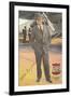 Will Rogers, Standing by Plane-null-Framed Art Print