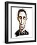 Will Self - colour caricature-Neale Osborne-Framed Giclee Print