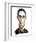 Will Self - colour caricature-Neale Osborne-Framed Giclee Print