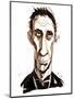 Will Self - colour caricature-Neale Osborne-Mounted Giclee Print