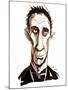 Will Self - colour caricature-Neale Osborne-Mounted Giclee Print