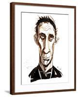 Will Self - colour caricature-Neale Osborne-Framed Giclee Print