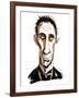 Will Self - colour caricature-Neale Osborne-Framed Giclee Print