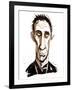 Will Self - colour caricature-Neale Osborne-Framed Giclee Print