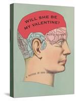 Will She Be My Valentine, Phrenology-null-Stretched Canvas