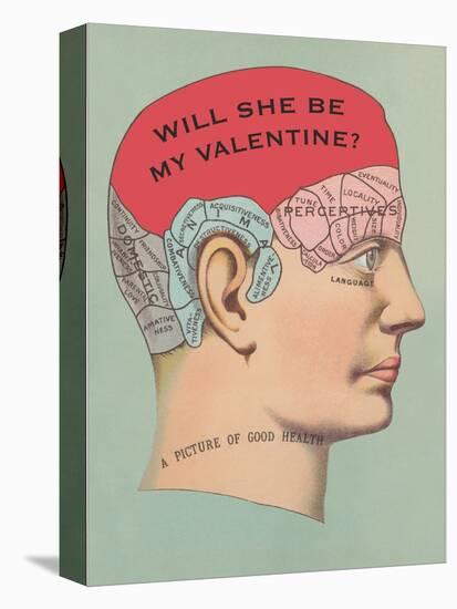 Will She Be My Valentine, Phrenology-null-Stretched Canvas