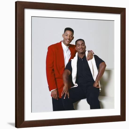 WILL SMITH; ALFONSO RIBEIRO. "THE FRESH PRINCE OF BEL-AIR" [1990], directed by ALFONSO RIBEIRO.-null-Framed Photographic Print