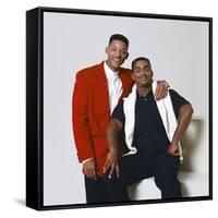 WILL SMITH; ALFONSO RIBEIRO. "THE FRESH PRINCE OF BEL-AIR" [1990], directed by ALFONSO RIBEIRO.-null-Framed Stretched Canvas