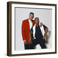 WILL SMITH; ALFONSO RIBEIRO. "THE FRESH PRINCE OF BEL-AIR" [1990], directed by ALFONSO RIBEIRO.-null-Framed Photographic Print