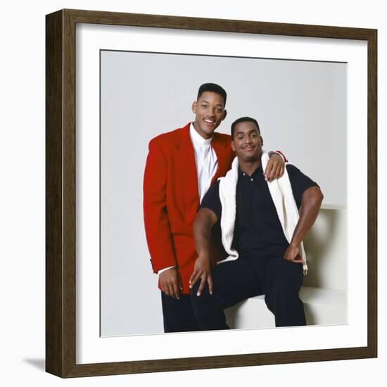 WILL SMITH; ALFONSO RIBEIRO. "THE FRESH PRINCE OF BEL-AIR" [1990], directed by ALFONSO RIBEIRO.-null-Framed Photographic Print