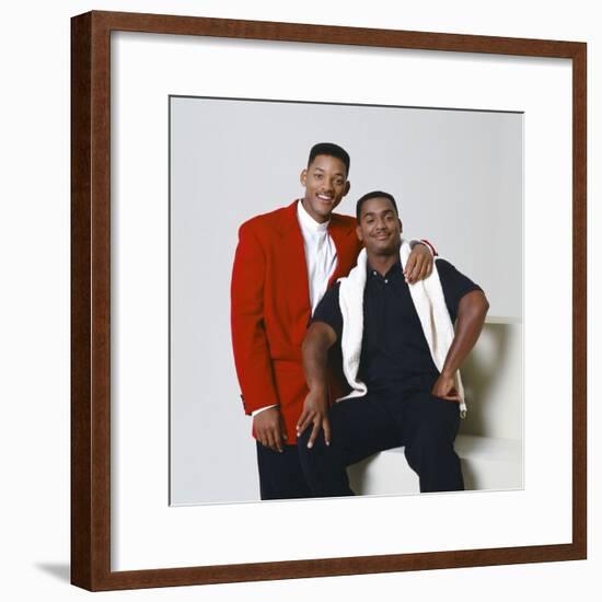 WILL SMITH; ALFONSO RIBEIRO. "THE FRESH PRINCE OF BEL-AIR" [1990], directed by ALFONSO RIBEIRO.-null-Framed Photographic Print