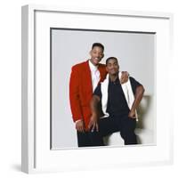 WILL SMITH; ALFONSO RIBEIRO. "THE FRESH PRINCE OF BEL-AIR" [1990], directed by ALFONSO RIBEIRO.-null-Framed Photographic Print