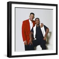 WILL SMITH; ALFONSO RIBEIRO. "THE FRESH PRINCE OF BEL-AIR" [1990], directed by ALFONSO RIBEIRO.-null-Framed Photographic Print