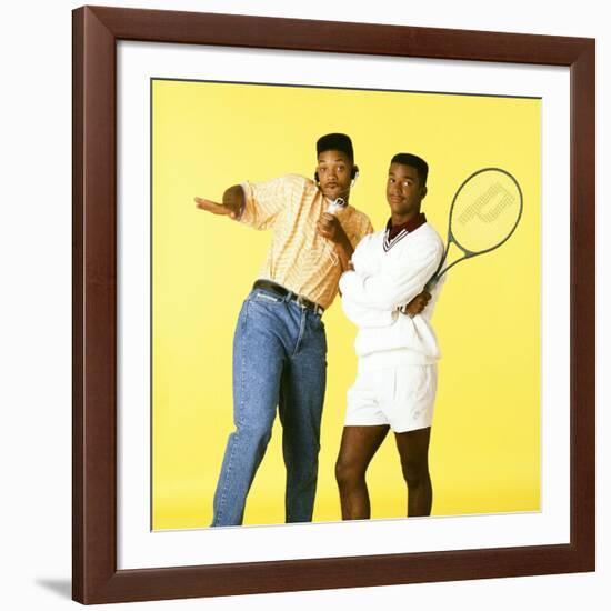 WILL SMITH; ALFONSO RIBEIRO. "THE FRESH PRINCE OF BEL-AIR" [1990], directed by ALFONSO RIBEIRO.-null-Framed Photographic Print