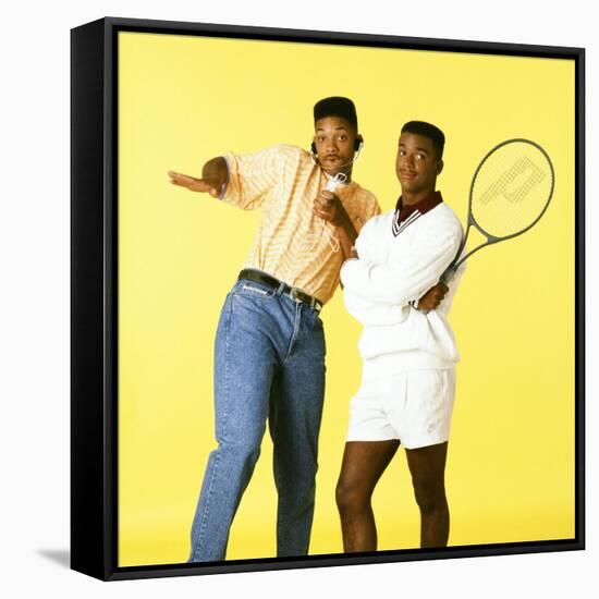 WILL SMITH; ALFONSO RIBEIRO. "THE FRESH PRINCE OF BEL-AIR" [1990], directed by ALFONSO RIBEIRO.-null-Framed Stretched Canvas